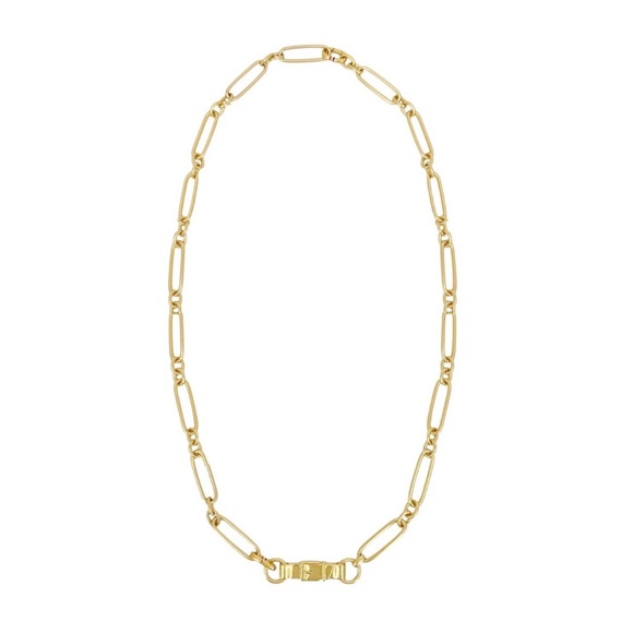 Clare V. Jewelry - Clare V. Convertible Paperclip Necklace in Vintage Gold